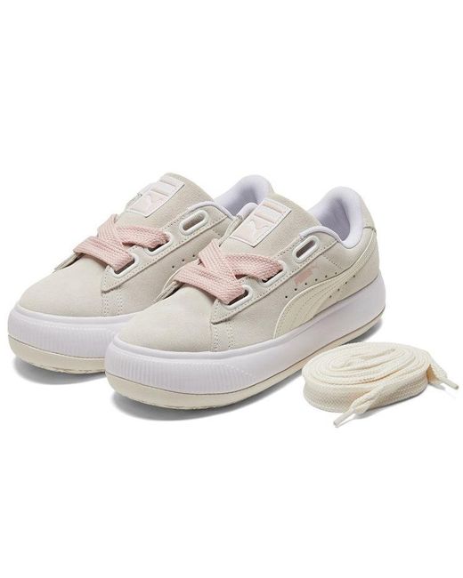 PUMA White (Wmns) Suede Mayu Heart Suede