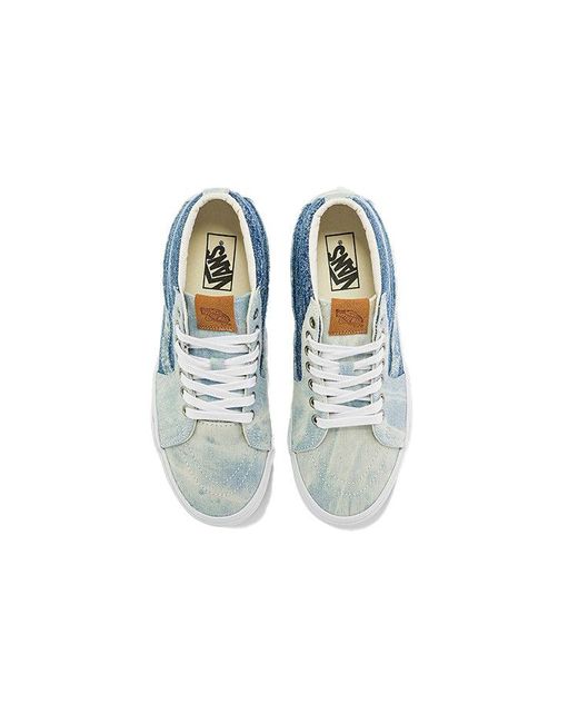 Vans Blue Sk8-Mid 'Washed Denim' for men