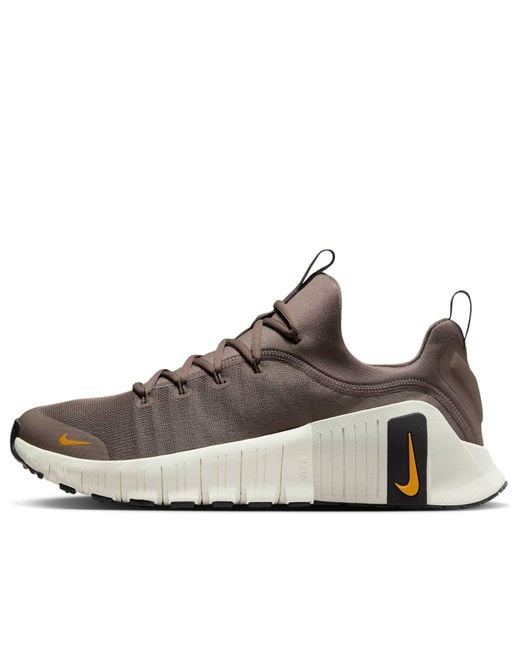 Nike Brown Free Metcon 6 'Cave Stone Light Bone Sail Sundial' for men
