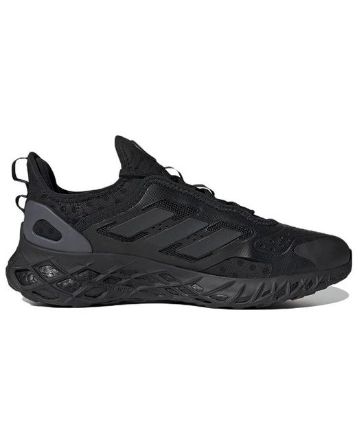 Adidas Black Web Boost Shoes 'Core' for men