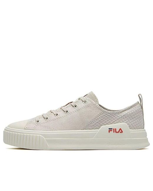 Fila White (Wmns) Fashion Court Low-Top Sneakers Creamy
