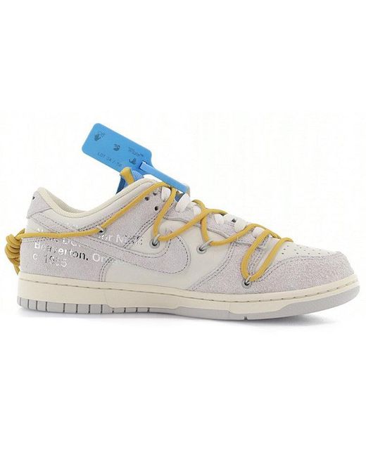 Nike Blue X Off- Dunk Low 'Lot 34 Of 50' for men