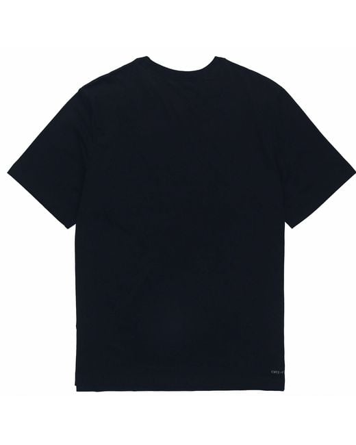Nike Blue Jumpman Dfct Ss Crew Round-Neck Short-Sleeve Tee for men