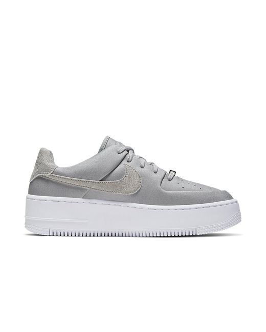 Nike White (Wmns) Air Force 1 Sage Low Lx 'Metallic'