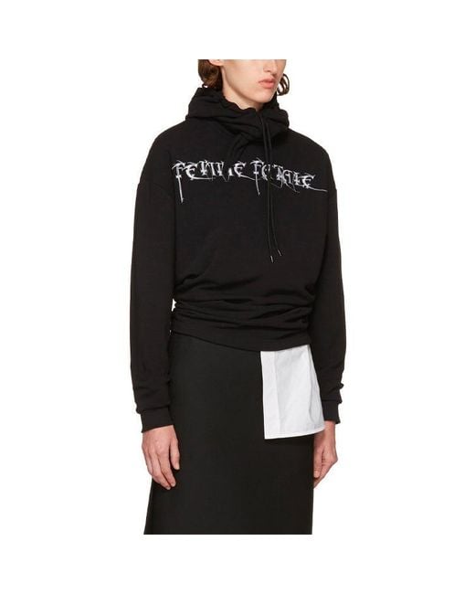 Balenciaga Blue Femme Fatale Oversized Hoodie'