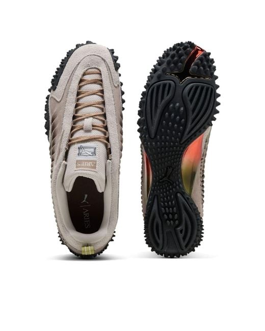 PUMA Gray X Aries Mostro Suede' for men