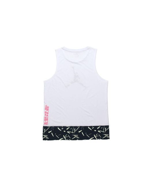 Nike White 23 Alpha Dongdan Basketball Vest for men
