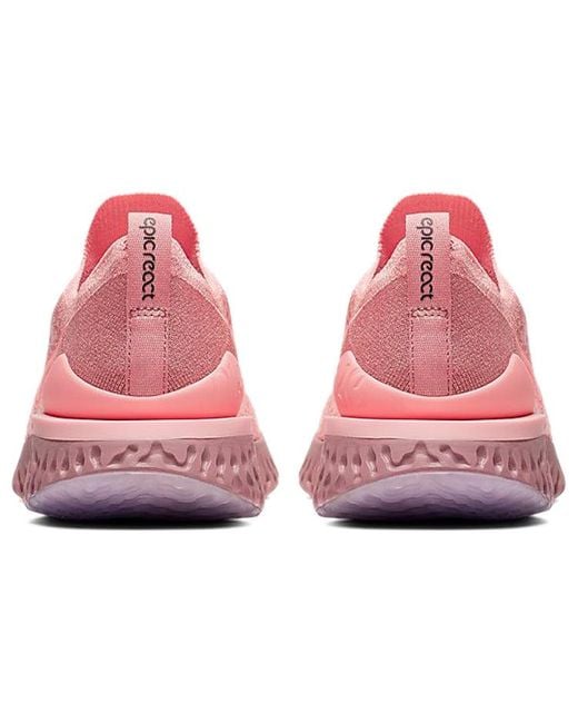 women's nike epic react flyknit rust pink