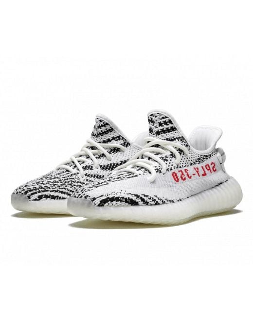 Adidas White Yeezy Boost 350 V2 'Zebra' for men