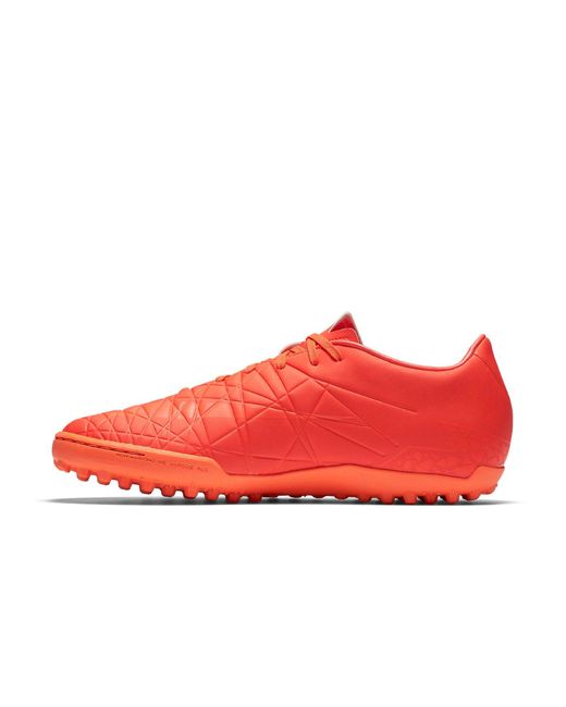 Nike Red Hypervenom Phelon 2 Tf Turf Soccer Cleats for men