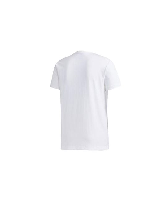 Adidas White Neo M Gk Tee1 Casual 2020 Round Neck for men