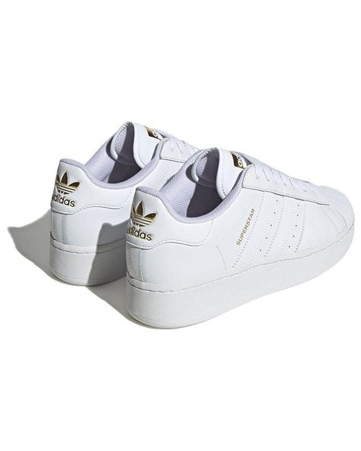 Adidas White Originals Superstar Xlg Shoes 'Cloud Metallic' for men