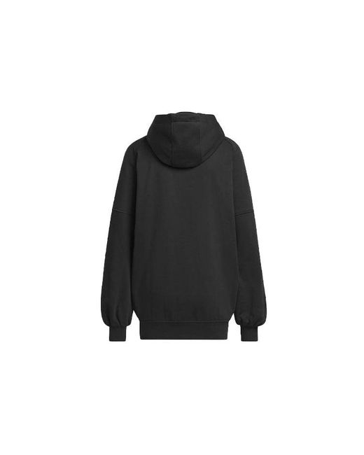 Adidas Black Originals X Ivy Park Snap-Neck Hoodie for men