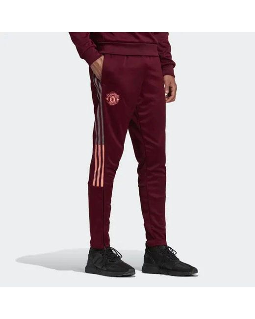 Adidas Red Mufc Travel Pnt Manchester United Soccer/Football Sports Long Pants for men