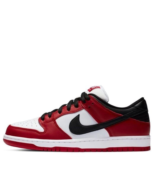 Nike Red Sb Dunk Low 'J-Pack Chicago' for men