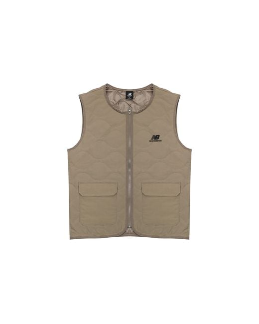 New Balance Natural Detachable Hooded Two-In-One Woven Solid Jacket 'Khaki' for men