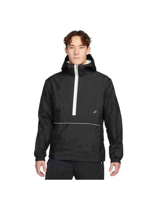 Nike Black Sportswear Essentials Anorak Jacket for men