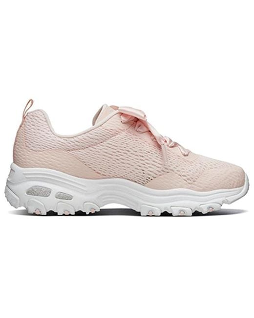 Skechers Pink (Wmns) D'Lites 1.0 Sports Shoes