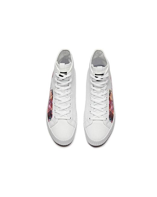 Anta White (Wmns) Life Series Sneakers Canvas High 'Shanghai'