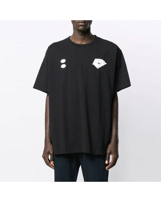 Off-White c/o Virgil Abloh Black C/O Virgil Abloh Hand Card Over Tee for men