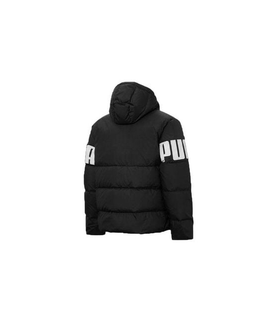 PUMA Black Full Sleeve Printed Jacket for men
