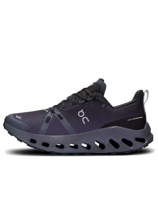 On Shoes Blue Cloudsurfer Trail Waterproof Eclipse'