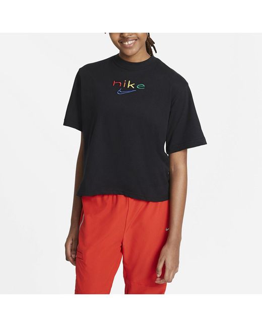 Nike Black (Wmns) Dri-Fit Boxy Logo Sports