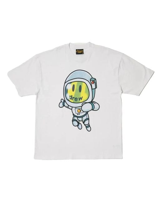 Drew House White Cosmo Drew T-Shirt for men