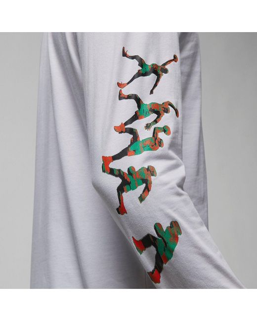 Nike White Brand Long-Sleeve T-Shirt for men