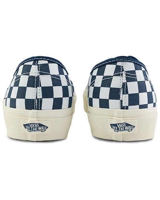 Vans Blue Authentic Classics Checkered' for men