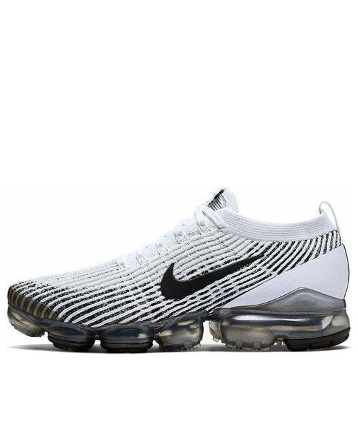 Nike White Air Vapormax Flyknit 3 'Zebra' for men