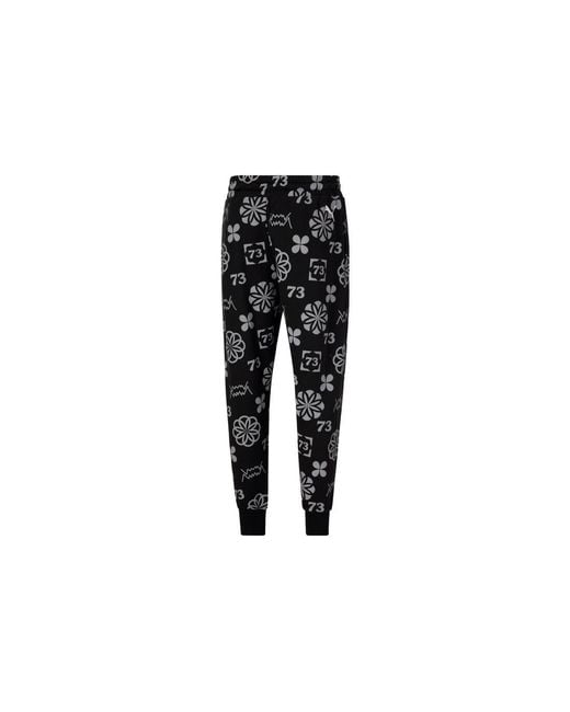 PUMA Black Booster Clyde Print Pants for men