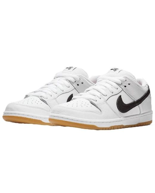 Nike White Dunk Low Pro Iso Sb Label' for men
