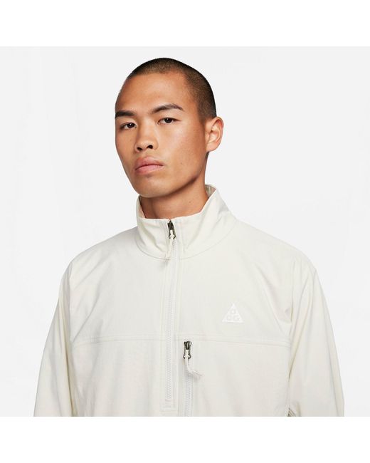 Nike White Acg Canyon Farer Anorak Jacket Asia Sizing 'Light Bone' for men