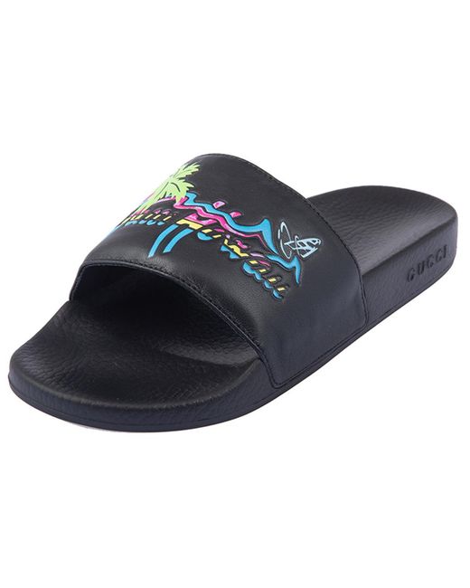 Gucci Blue Pursuit Slide 'Hawaii for men