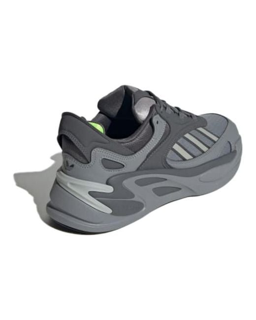 Adidas Gray Originals Ozmorph Lucid Lemon' for men
