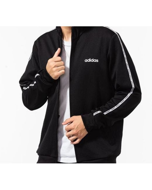 Adidas Black C90 Track Top Jacket for men