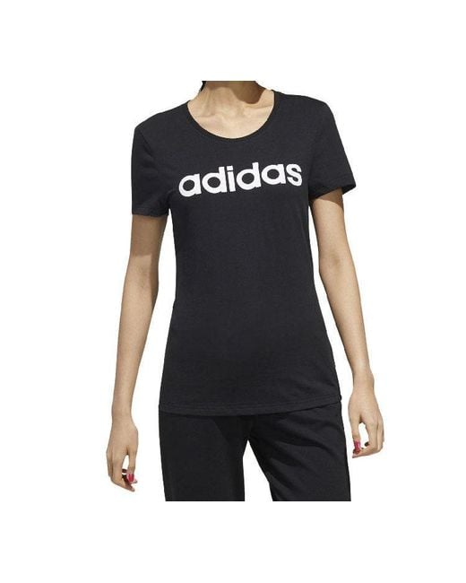 Adidas Black (Wmns) Neo W Esntl Lg T 1 Sports Short Sleeve
