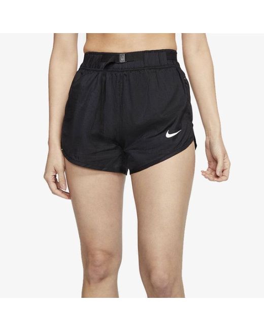 Nike Black (Wmns) Belt Design Breathable Casual Sports Running Shorts