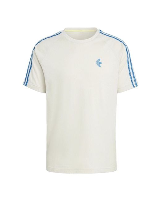 Adidas White Originals Herz Fur T-Shirt 'Aluminium' for men
