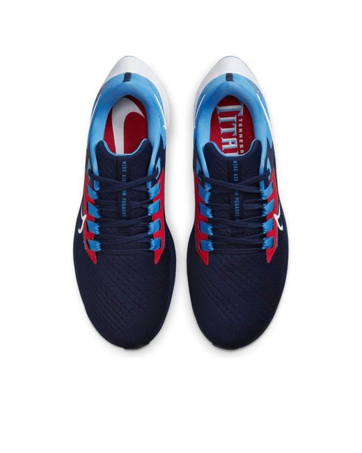 Nike Blue X Nfl Air Zoom Pegasus 38 'Tennessee Titans' for men