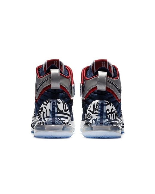 Nike Blue Lebron 17 'Lebron 4 Cold Graffiti' for men