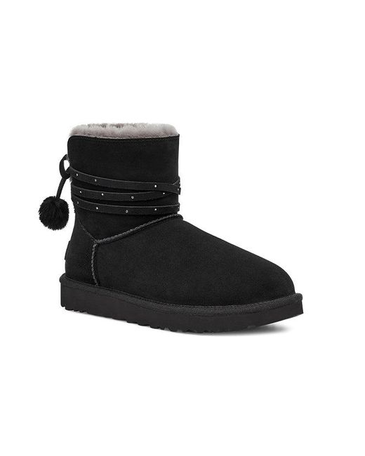 Ugg Black (Wmns) Mini Bailey Bow Pom