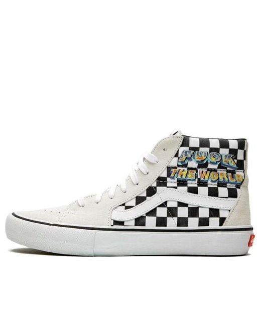 Vans Black Supreme X Sk8-Hi 'Fuck The World for men