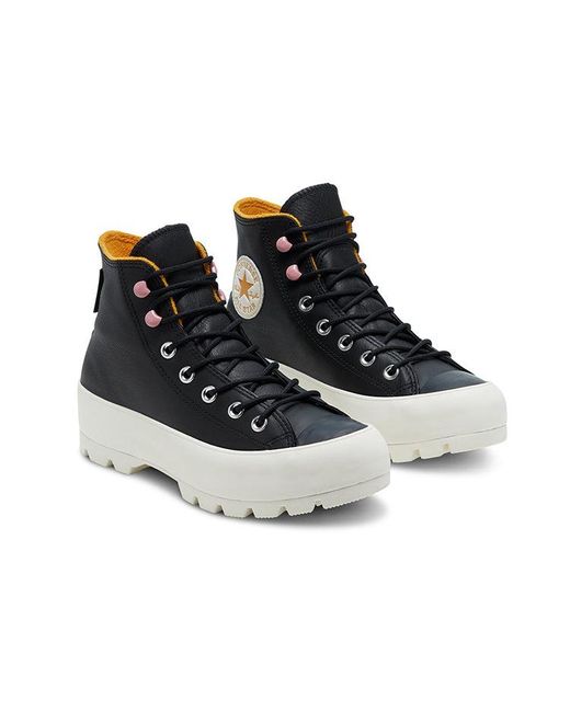 Converse Black (Wmns) Chuck Taylor All Star Lugged Winter High Gtx Saffron'