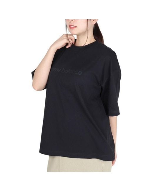 New Balance Black (Wmns) Hyper Density Jersey Oversized T-Shirt