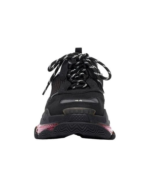 Balenciaga Black Triple S Sneaker 'Clear Sole for men