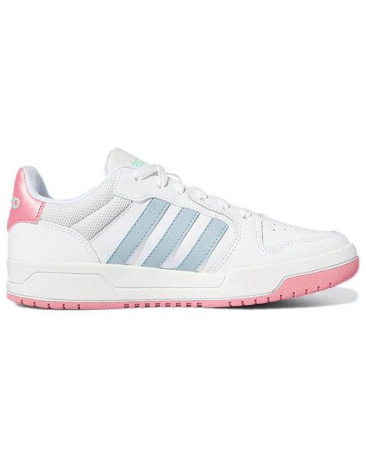 Adidas White (Wmns) Entrap Cozy Wear-Resistant Skate Shoes