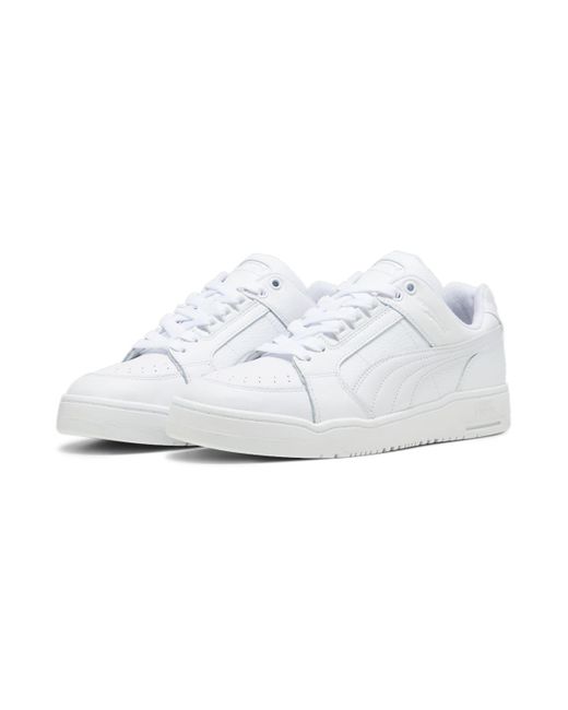 PUMA White Slipstream Lo 'Triple' for men