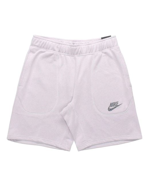 Nike Purple Sportswear French Terry Shorts Solid for men